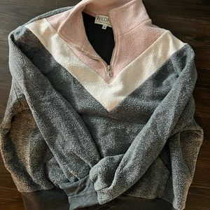 Wild fox color block sweatshirt